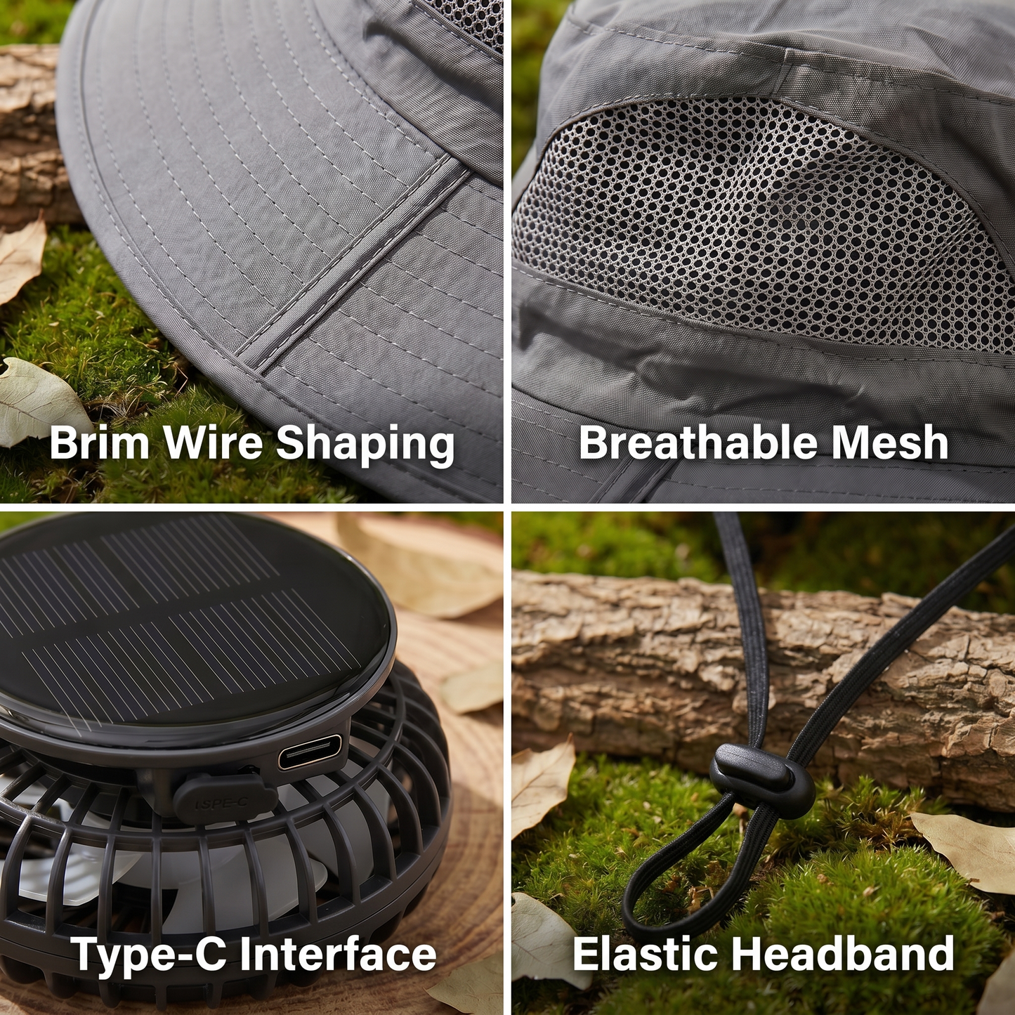 Solar Fan Bucket Hat