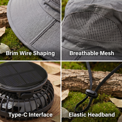 Solar Fan Bucket Hat